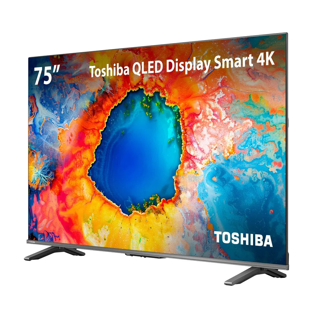Smart TV QLED 75" 4K Toshiba 75C450NS Google TV - TB037M