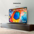 Smart TV QLED 75" 4K Toshiba 75C450NS Google TV - TB037M