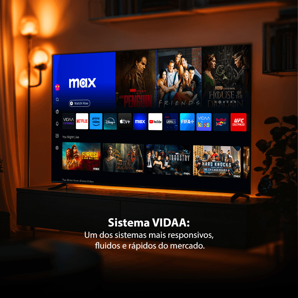 Smart TV DLED 65" 4K Toshiba 65C350NS VIDAA 4 HDMI 2 USB Wi-Fi - TB032M
