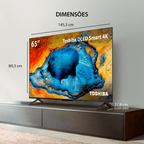 Smart TV DLED 65" 4K Toshiba 65C350NS VIDAA 4 HDMI 2 USB Wi-Fi - TB032M