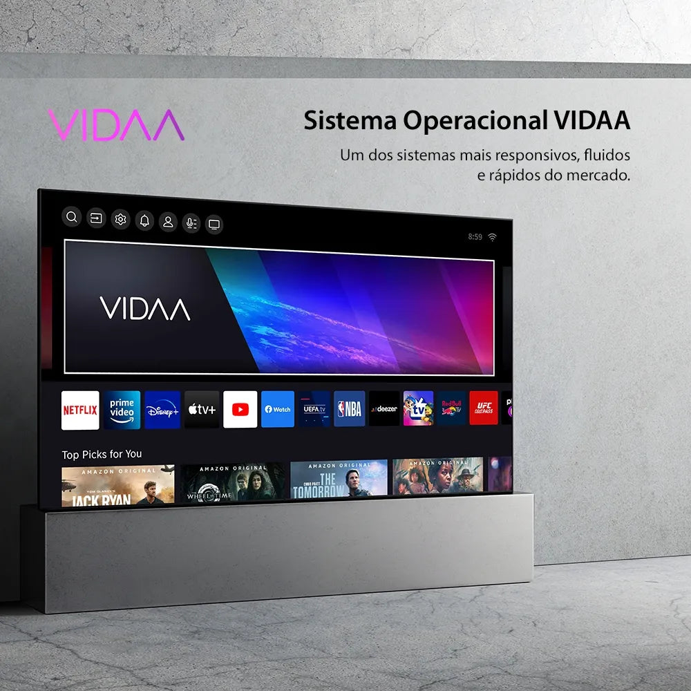 Smart TV DLED 50" 4K Toshiba 50C350NS VIDAA 3 HDMI 2 USB Wi-Fi - TB029M